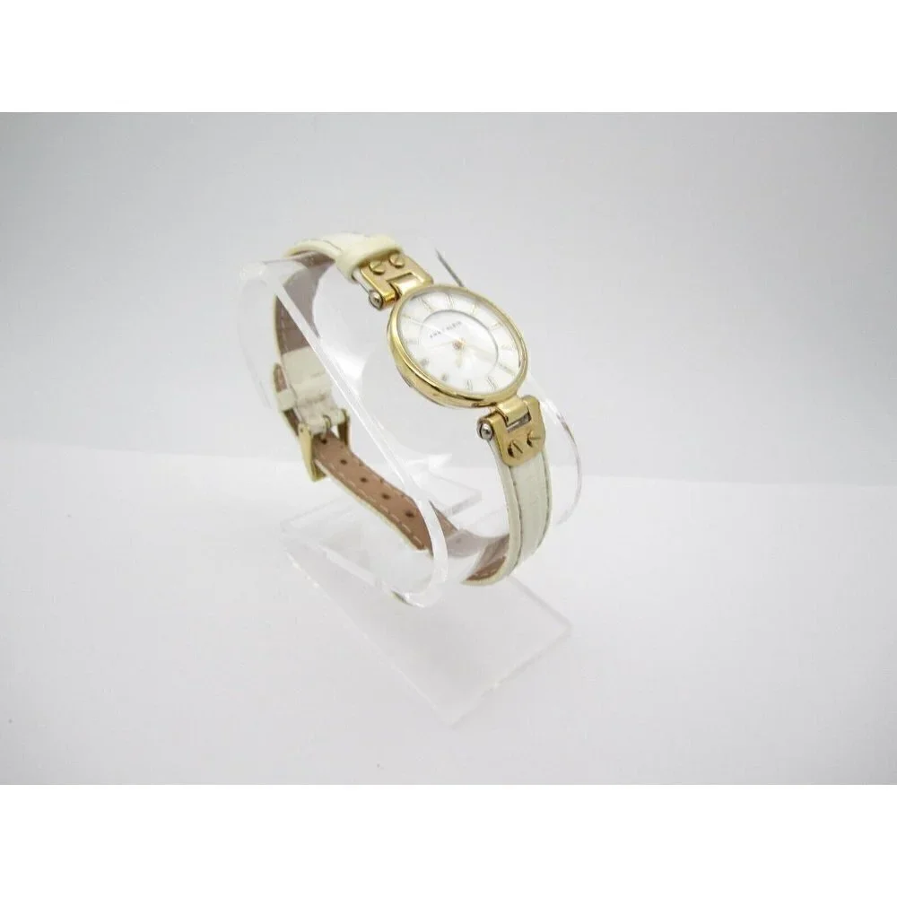 Women Anne Klein Quartz 100ft WR Analog 27mm Dial Causal Round Watch(E841)AK1950